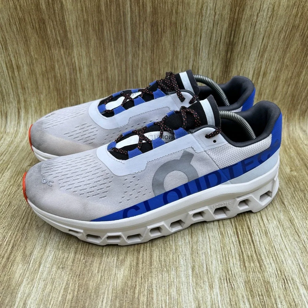 On Cloud Cloudmonster Men's Size 10 Frost Cobalt Blue White Shoes 61.99025